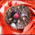 Muffins chocolat noir et framboise (sans PLV)