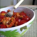 Salade poêlée - écrevisses et tomate cerise