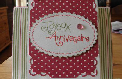 une carte d'anniversaire