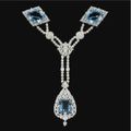 Fine and Important Aquamarine and diamond corsage ornament, Cartier, 1912