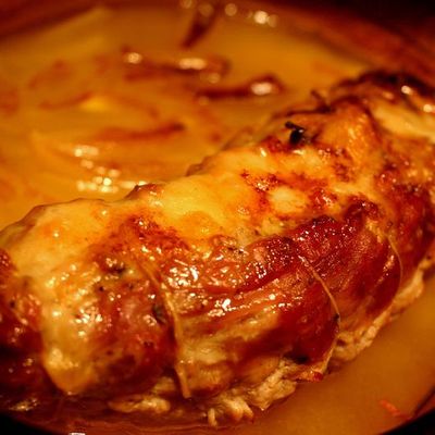 filet mignon au comté et à la sauge...rattes au thym