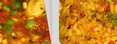 Paella au poulet et au chorizo