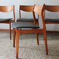 Lot de 4 chaises Danoise P.E. Jorgensen