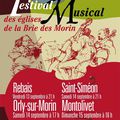 Festival musical des Eglises de la Brie des Morins 