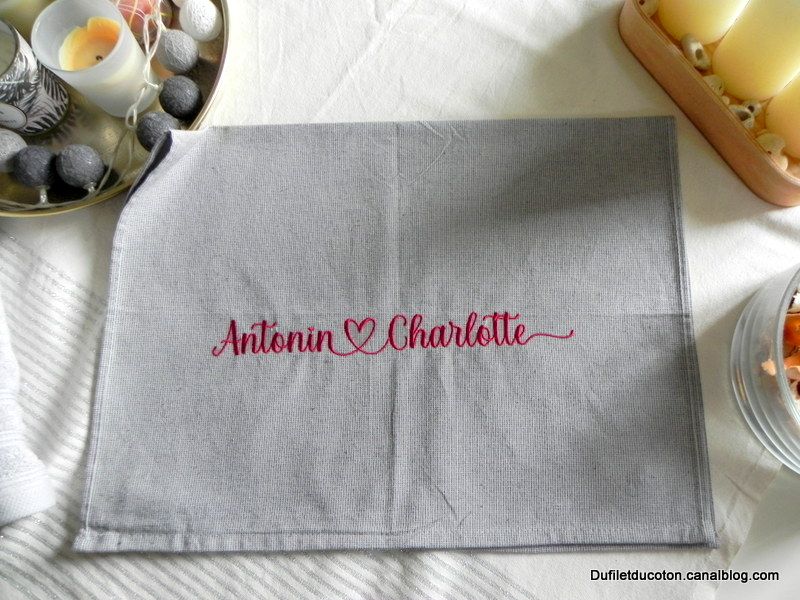 torchons, glyphes, cadeau, mariage