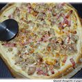 PIZZA ANDOUILLETTE ET NOISETTES