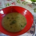 SOUPE DE COURGETTES A LA MENTHE FRAÎCHE