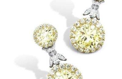 Impressive Pair of Diamond Pendent Earrings