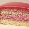 Sponge Cake sans gluten & sans lactose***: Version bavarois Framboises 