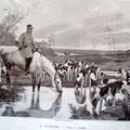 Chasse a courre illustration ancienne sp77