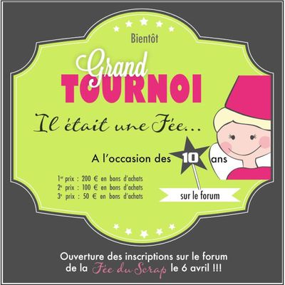 Tournoi chez la fée du scrap !