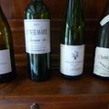 Dégustation de différents vins blancs (monocépage) français