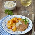 Seitan sauce "normande" aux pommes #vegan