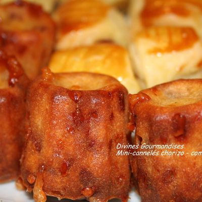 Mini-cannelés chorizo-comté ou mon nouveau it à l'apéro