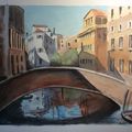 Ombres sur un canal de venise