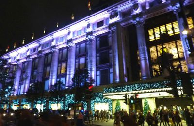 Londres, vitrines et décos de Noël