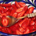 SOUPE DE FRAISES A LA MARJOLAINE