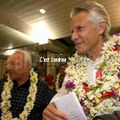 Arrivée de Dominique de Villepin à Tahiti