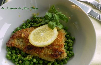 Escalopes de porc en croûte de quinoa, sans gluten et sans lactose