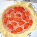 Tourte à la viande, tomates et fromage