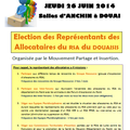 ELECTION DES REPRÉSENTANTS DES ALLOCATAIRES DU RSA du DOUAISIS - Liste des candidats