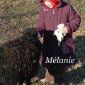 Mélanie, ses gants rose, son doudou et ...les animaux