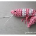 Défi dînette amigurumi : la crevette rose