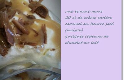 liégeoise à la banane et au caramel au beurre salé