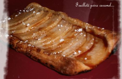 Feuilleté poire caramel