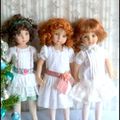 Mes 3 "princesses "en robe blanche