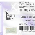 The Bats - Samedi 10 Juin 2017 - Petit Bain (Paris)