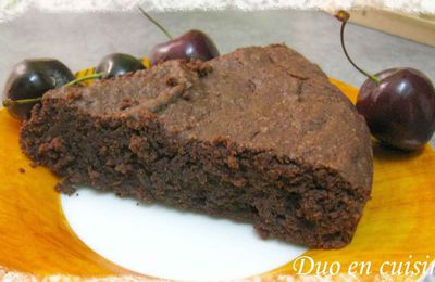 Gâteau caprais chocolat-amandes et sans farine