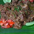 Rendang daging (boeuf Rendang)