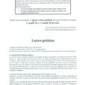 Lettre-pétition