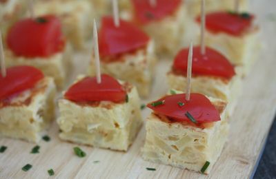 Tortilla de pommes de terre pour des tapas comme en Espagne