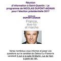 Réunion publique le vendredi 3 juin à Saint Quentin