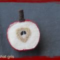 felt food la pomme en feutrine