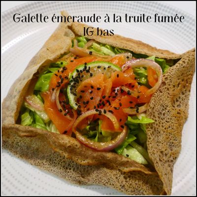 Galette émeraude à la truite fumée (IG bas)