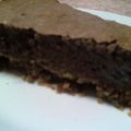 Le E.Molandre : fondant à la crème de marrons et au chocolat sur lit biscuité