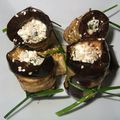 Roulades d'aubergine à la feta