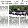 Sortie de mai de l'association du Cigalon