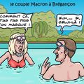 le couple Macron à Brégançon