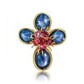 Verdura. Dogwood Pendant Brooch & Dogwood Earclips