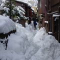 Dans les rues de Kanazawa enneigée