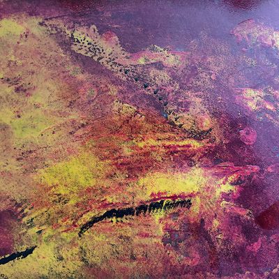 Motif sur plaque de verre...