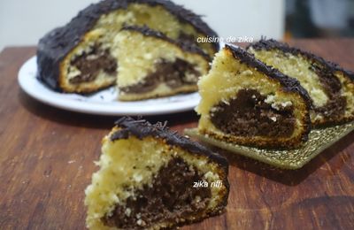 GÂTEAU MARBRÉ AU PETIT SUISSE ET YAOURT DE MES CAHIERS DE CLASSE