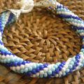 Bracelet spirale bleu