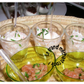 Mousse de crevettes à la brousse en verrine