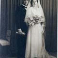 Mariage de mon Papa et ma Maman en 1945