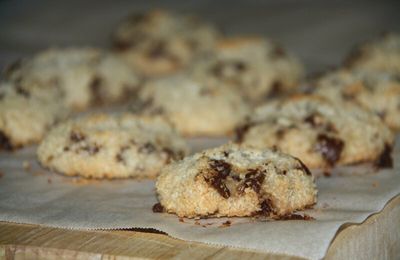 Cookies au chocolat et à la noix de coco